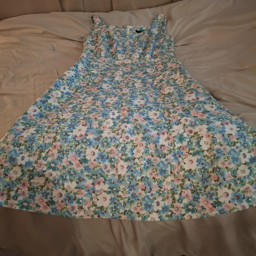 Madison Studio Women's Blue Floral Midi Dress